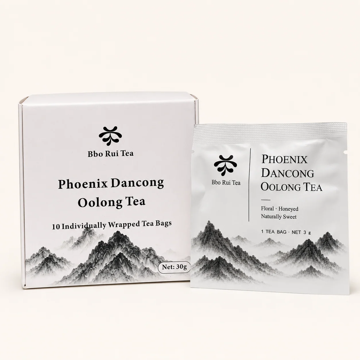 凤凰单丛茶包盒与独立茶包主图